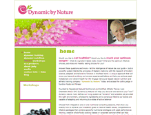Tablet Screenshot of dynamicbynature.com